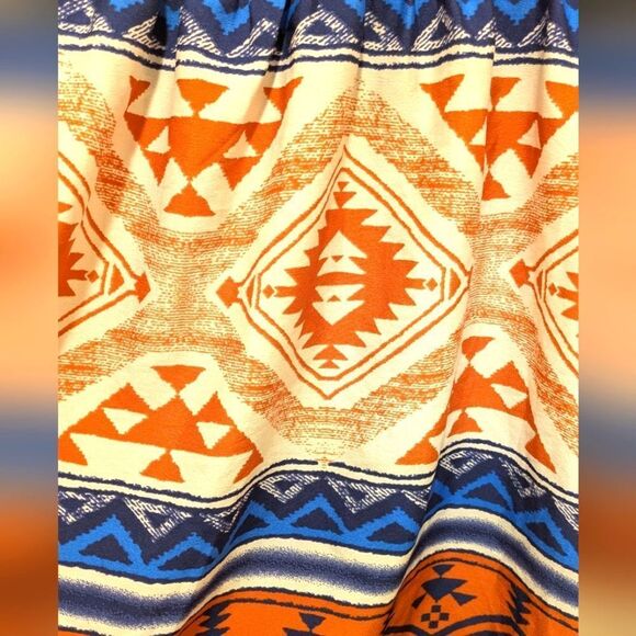 Y2K 00s Roxy S Aztec Print Sleeveless Mini Dress - Picture 3 of 5